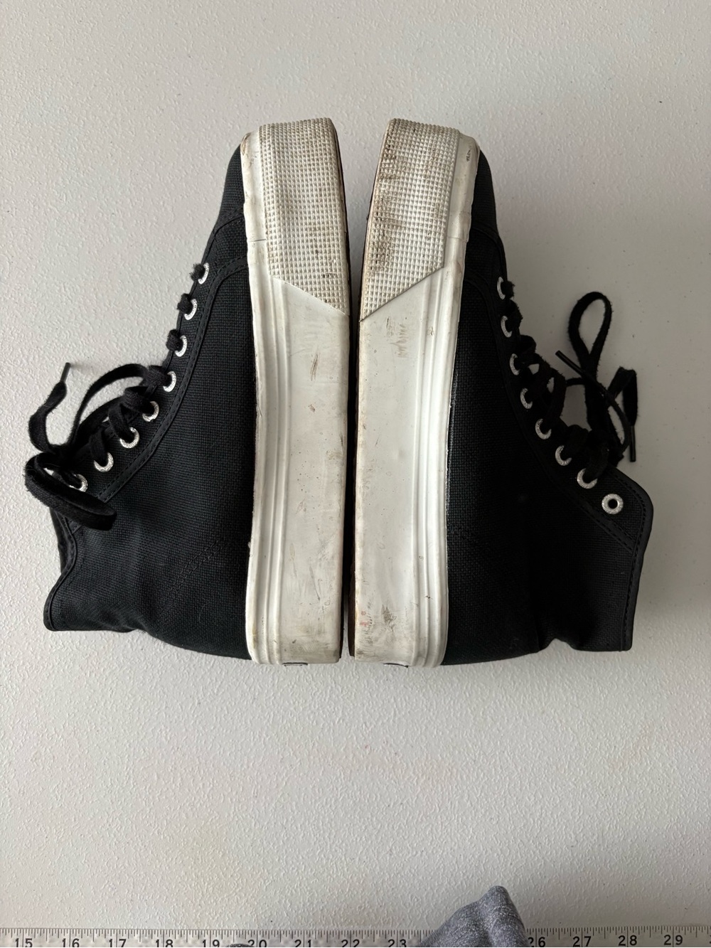 Womens Size 8.5/ Mens Size 7/ 39.5 Superga Black 2705 High Top Platform Sneakers